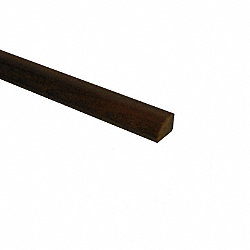 Prefinished Brazilian Walnut Hardwood 1/2 in thick x .75 in wide x 78 in Length Shoe Molding